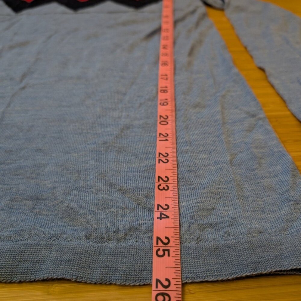 L'Etoile Chevron Mock Neck Sweater retail $195, sz L - Picture 6 of 8